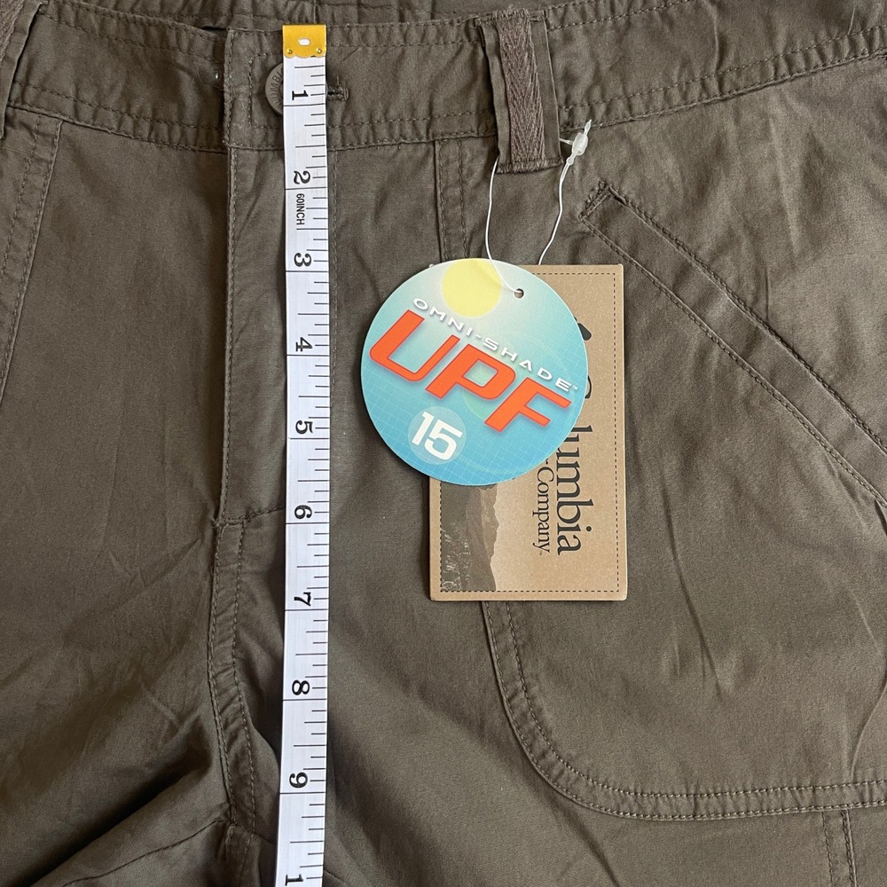 Columbia Cape Pleasant Omni-Shade Stretch Shorts Women 8 Brown Hiking UPF 15 NWT - Picture 6 of 11